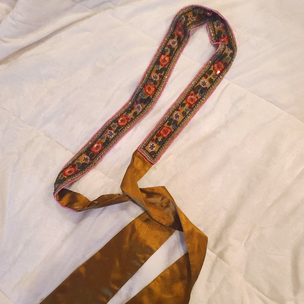Hippie 70s Beaded Waist Belt